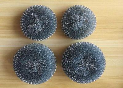 China Galvanized Steel Wool Kitchen Sponge , Pot Cleaning Steel Wire Metal Scrub Pad for sale