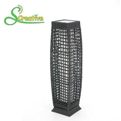 China Pathway Decorative Rattan Solar Garden Lights LED Solar Panel Outside Waterproof for sale