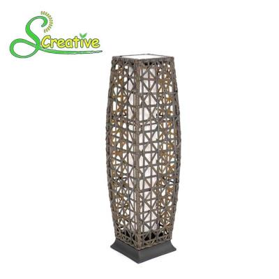 China Outdoor Decorative Rattan Solar Garden Lights Energy Saving 1800lm-7200lm for sale