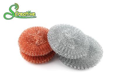 China Wire Mesh Galvanized Metal Scouring Pad Ball Effective To Remove Stubborn Stains for sale