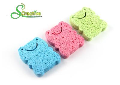 China Wood Pulp Cellulose Sponge For Face Cleansing , Cellulose Body Sponge Scourer for sale