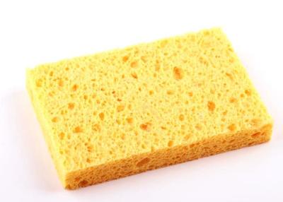 China Yellow Face Cleaning Compressed Cellulose Sponge Foam With SGS ROHS Cerficate for sale