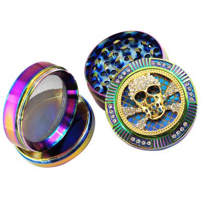 China Wholesale Herb Grinder High Quality Small Windproof Portable Flickering Glow Grinder New Zinc Alloy for sale