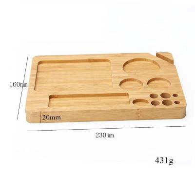 China Custom High Quality Herbal Wood Varied Wood Handles Wooden Rolling Tray for sale