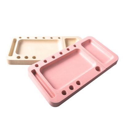 China Custom Logo Smoking Accessories New Portable Eco-Friendly Biodegradable Rolling Tray for sale