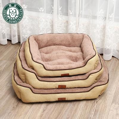 China Medium Large Dog Kennel Pet House Supplies Mats Bench Lounger Cat Puppy Dog Sofa Big Dog Bed For Travel Small Dog Bed for sale