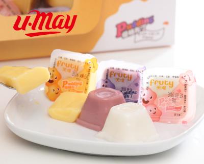 China Natural Cute And Delicious Jelly Pudding Cartoon Fruit Jelly Yogurt Gift Box For Kids Pudding Jelly for sale