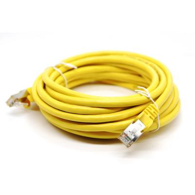 China Telecommunication CE CPR patch cord rj45 ethernet Cu material pvc round cat7 network cable flat patch cord for sale