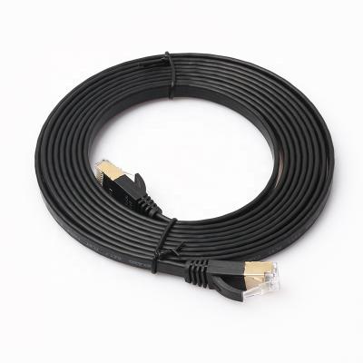 China Telecommunication RoHS CPR shield ethernet rj45 plug patch tie cat7 network lan cable patch cord for sale