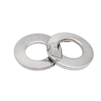 China M3 M4 M5 M6 M8 M10 M12 M16 Custom French Lock Washer Seals NFE25511 / SN70093 Serrated Taper Spring Washer Stainless Steel A2 for sale