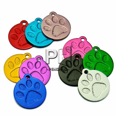 China Wholesale Padded 3D Personalized Custom Name Aluminum Paw Tag For Dogs Paw Tags Collar Accessories Engraved Dog Tag Puppy for sale