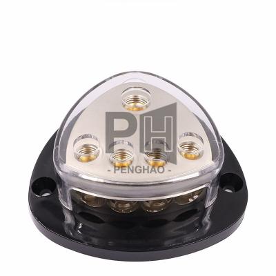 China Car audio power amplifier ground wire hub modified negative rectified DISTRIBUTION box DISTRIBUTION one to four for sale