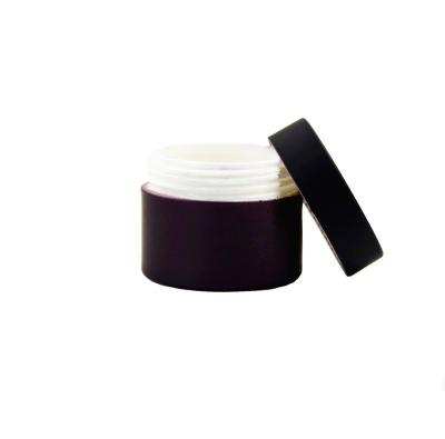 China Empty Cosmetic Container 50ml Eco-Friendly PLA Black Biodegradable Plastic Cream Jar For Face Cream for sale