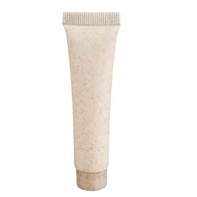 China Personal Skin Care Packaging Wheat Straw Shampoo Squeeze Tubes Eco Friendly Biodegradable Material Packaging For Hotel Amenities for sale