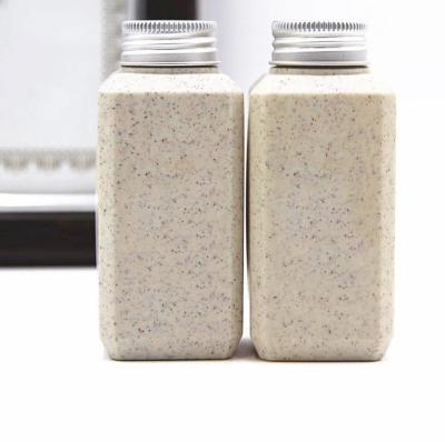 China High Quality HDPE BEAUTY PACKAGING Wheat Plastic Eco-friendly Straw Degradable Bottles 150ml Lotion Bottle for sale