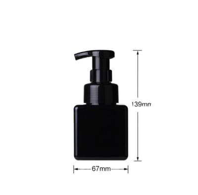 China BEAUTY PACKAGING 250ml Rectangle Hand Soap Foamer Bottle Foam Pump Foam Bottle Square Shampoo Bottle for sale