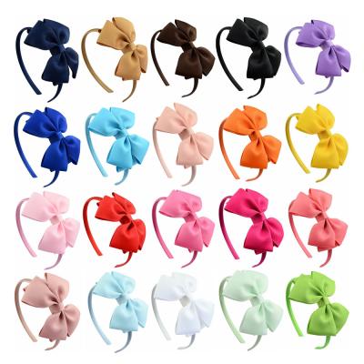 China Hot New Trendy Children's Double Arc Hairband Flower Headband Wholesale Hair Bands for sale