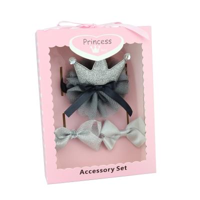 China American Hair Band Baby Hair Manufacturer Direct Boutique Baby Headband Jewelry Set Gift Box for sale