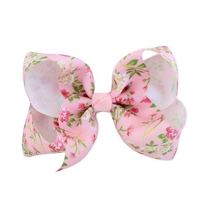 China Fashionable cheap factory price printed bow hairpins hair band kids handmade pins with prices for sale