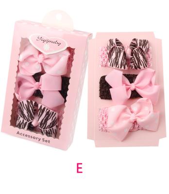 China 3 Pcs European Princess Hair Clips Baby Gift Sets Mini Barrettes Pins Hair Accessories Girl's/Box Baby Hairpins for sale