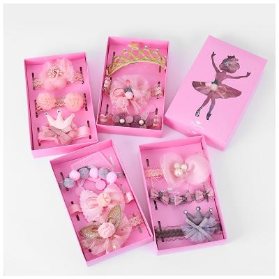 China 3 Pieces/Box European Baby Headbands Bows Accessories Kids Hairpin Fashion Baby Headbands Hair Decoration Set for sale