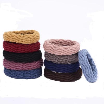 China Korea Manufacturers Fashion Elastic Band Durable Hair Ties Wholesale Fancy Solid Rope High Elastic Hair Bands For Women for sale