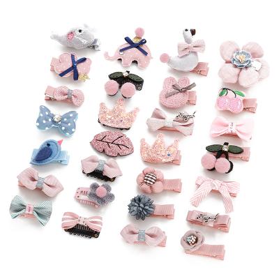 China 9Pcs/box Fashionable Korean style cute small girl animal hair clip, lovely fashion hairpin box for kids. for sale