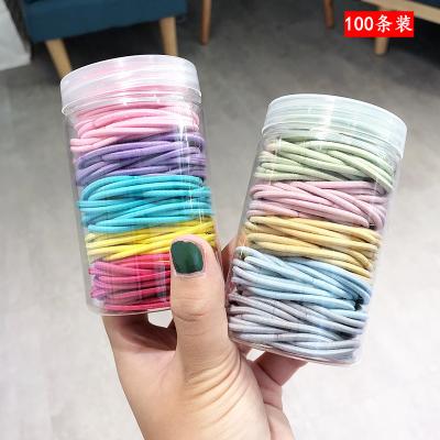 China Fashionable simple simple soft headband hair band Korean solid color circle hair color candy rope hair accessories for sale