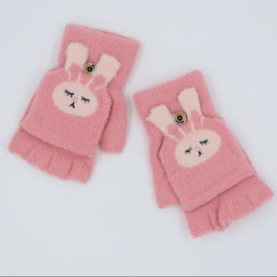 China New Winter Toddler Kids Baby Boys Winter Knitted Warm Outdoor Cartoon Cats Toddler Gloves Cute Mittens Gloves for sale