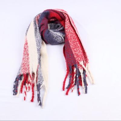 China Polyester Fashion Scarves Soft Refine Solid Color Ladies Pashmina Scarves Tassel Elegant Winter Warm Scarf For Adult Women for sale