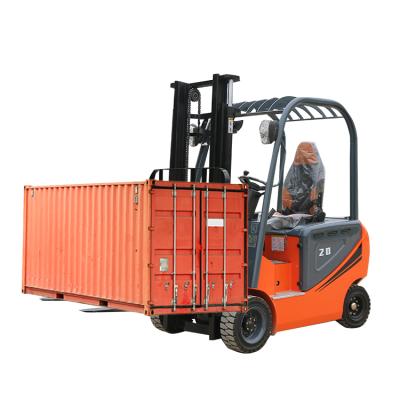 Κίνα Building Material Shop Telescopic Forklift 3 Ton Mini Self Lifting Stacker Forklifts Electric Pallet Stacker Forklift from China Suppliers προς πώληση