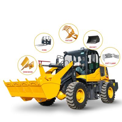 Cina Farms Shanding China Radlader Import 1500kg Construction Machine Small Agricultural Front End Wheel Loader With Attachments in vendita