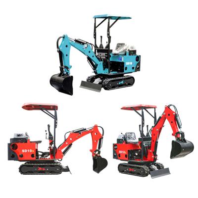 China Mini Farms Shanding SD10S 0.8TON Hydraulic Crawler Mini Excavator Crawler Excavator Digging Mini Crawler Excavator à venda