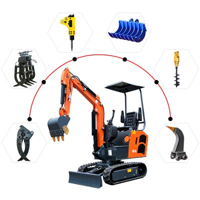 China Micro Farms 1ton 0.8ton Shanding SD10D 1 TON Earth Moving Machinery Mini Excavator With Free Bucket For Sale for sale