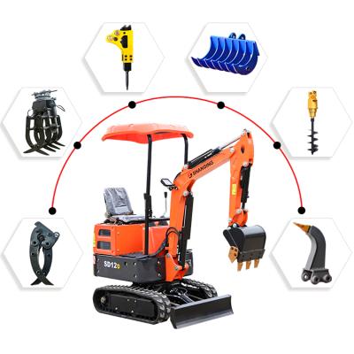 Cina Shanding 1ton Mini Farms Mini Excavator Micro Excavator Excavator Price in vendita