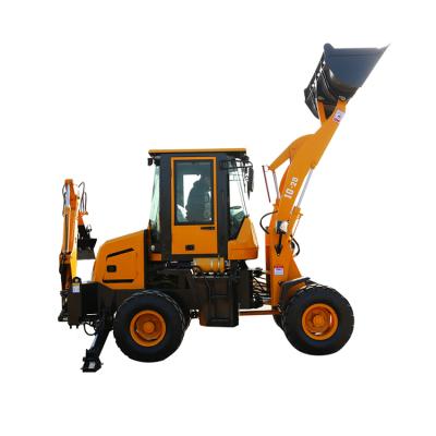 China High Quality Hotels Factory Outlet 5500*1750*2800 Mm Backhoe Loader Mini Loader With Backhoe Te koop