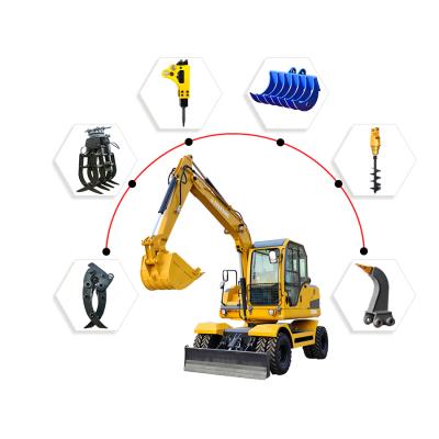 China High Quality Multi-Function Design Building Material Stores Steering Wheel Suspension Seat Sealing Mini Diger Excavator for sale