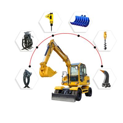 China Building Material Shops Guaranteed Quality Imported Hydraulic System 48kw Equipped With Color LCD Screen Mini Excavator 8ton for sale