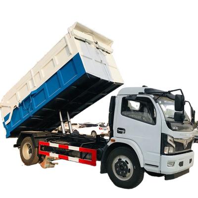 China Factory Dongfeng Freka Self-discharging Garbage Truck 8 Cubic Garbage Truck for sale