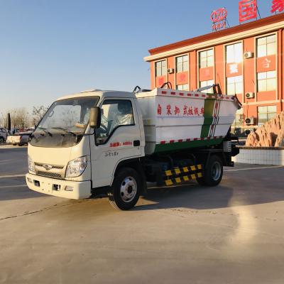 China Hotels Foton Map 3 Garbage Truck Manufacturers Direct Small Self-discharging Garbage Truck for sale