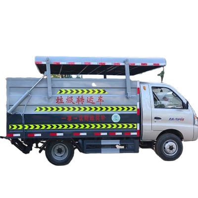 China Hotels Black Panther Docking Truck Small Garbage Truck Garbage Pickup Truck for sale