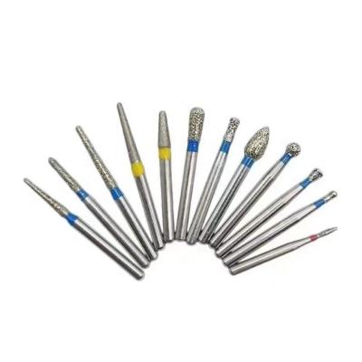 China Fg Dental Burs Polish High Speed Drill Burr Bit Needle Tapered Round End Bur for sale