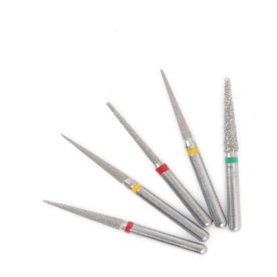 China High Speed FG Diamond Bur Dental Flame Shaped Diamond Bur Dental Bit Needle for sale