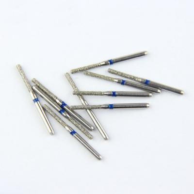 China SF Flat End Cylinder FG Diamond Burs High Speed Dental Bur Super Hard Diamond Grits à venda