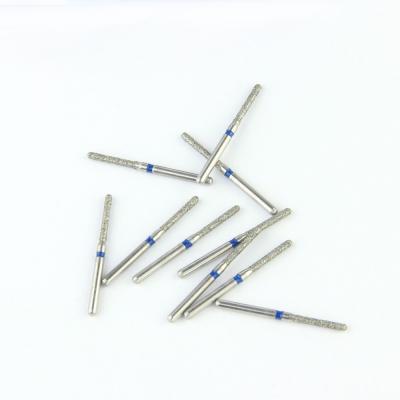 China High Speed Handpiece FG Diamond Grinding Dental Bur SR Series Round End Cylinder Shape Head for sale