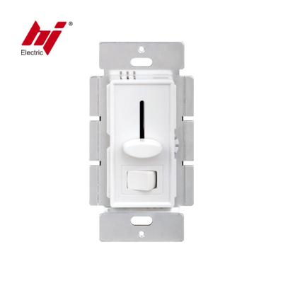 China ETL Three Way 120V LED Wired Electrical Dimmer Switch Slide With Switch for sale