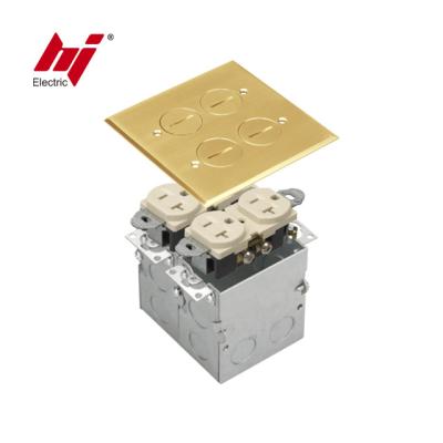 China High Quality Brass Recessed Electrical Open Junction Boxes And Screw Floor Covers Price for sale