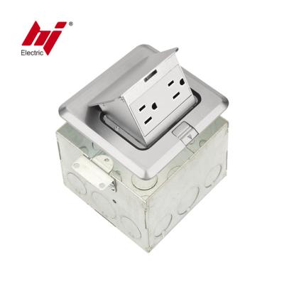 China Pop Up Type Floor Box Socket New Design Electrical American Sockets Automatic for sale