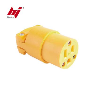 China Cheap Price 3 Blade Power Wire 125V Receptacle Straight Female Grounding for sale