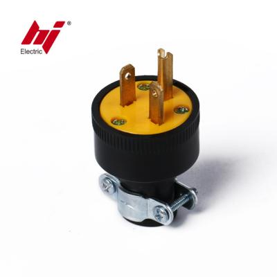 China High Quality Industrial Power 3 Terminal 20 Amp Straight Blade Plug for sale